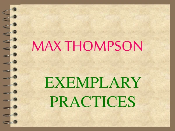 MAX THOMPSON