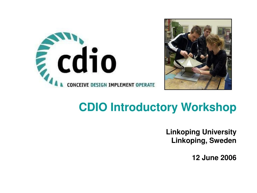 cdio introductory workshop linkoping university