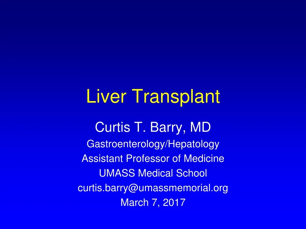 liver transplant