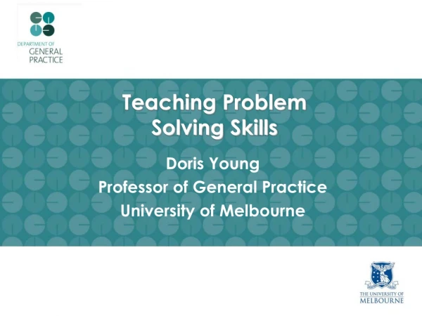 Teaching Problem Solving Skills