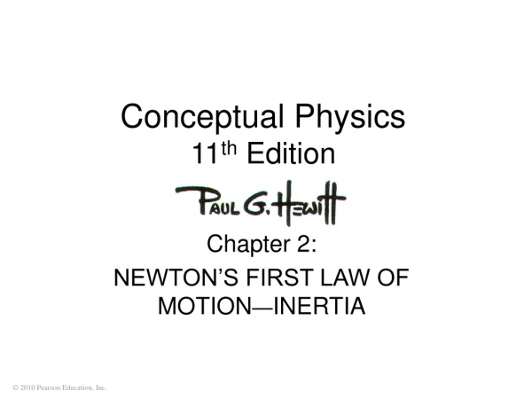 Conceptual Physics 11 th  Edition