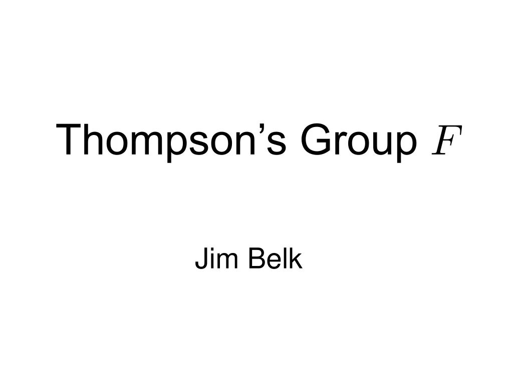 thompson s group