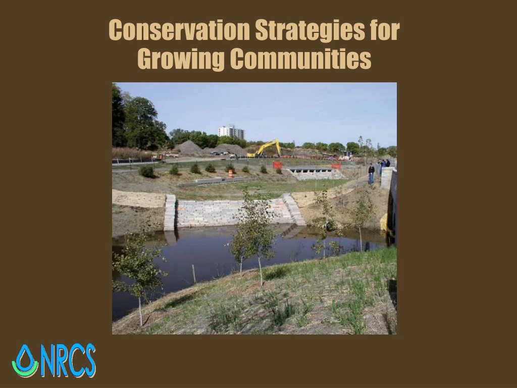 conservation strategies for growing communities