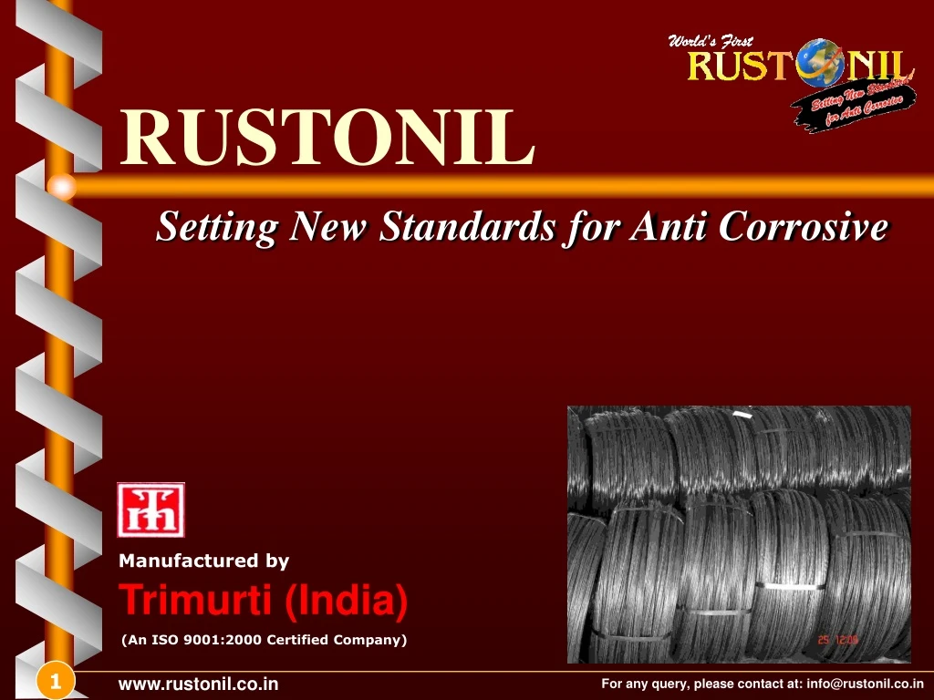 setting new standards for anti corrosive
