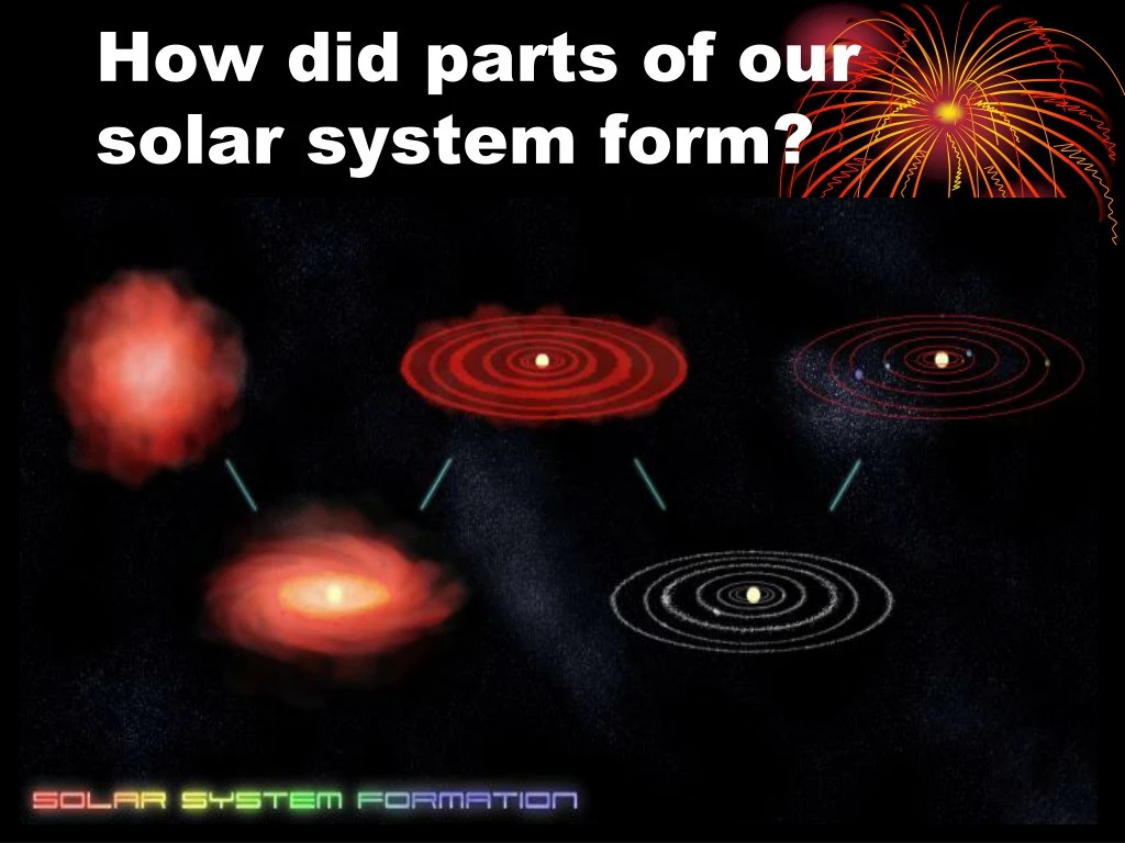 how did parts of our solar system form