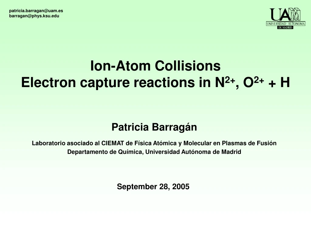 ion atom collisions electron capture reactions in n 2 o 2 h