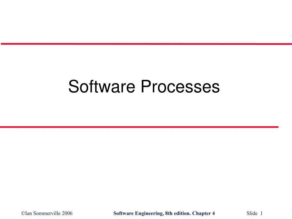 software processes