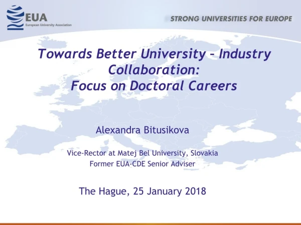 Towards Better University – Industry Collaboration:  Focus on Doctoral Careers
