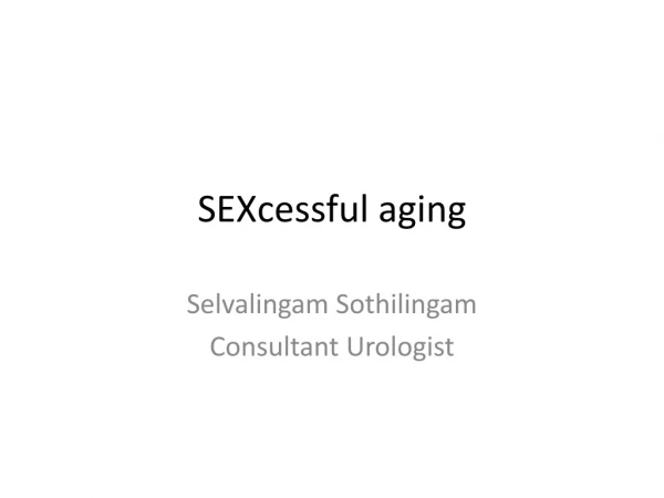 SEXcessful aging