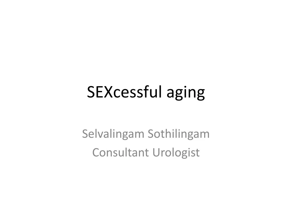 sexcessful aging