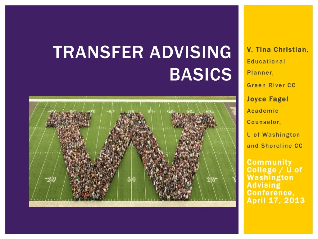 transfer advising basics