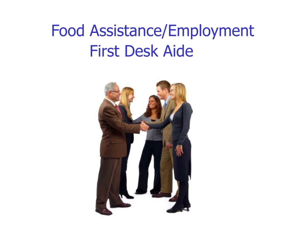 food assistance employment