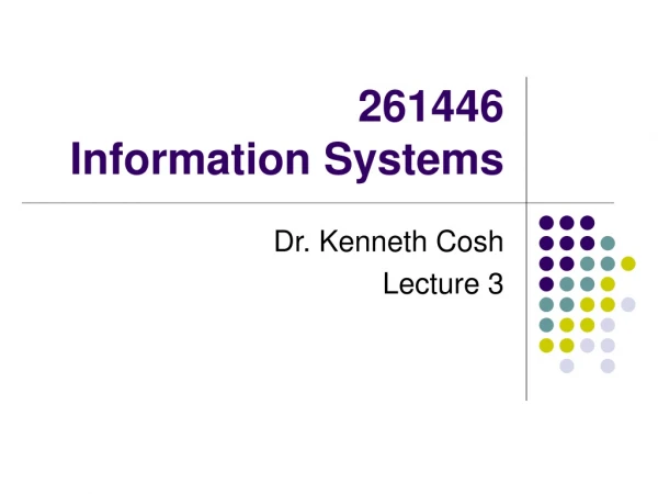 261446  Information Systems
