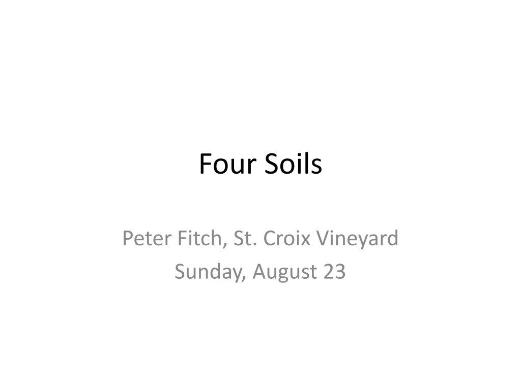 four soils
