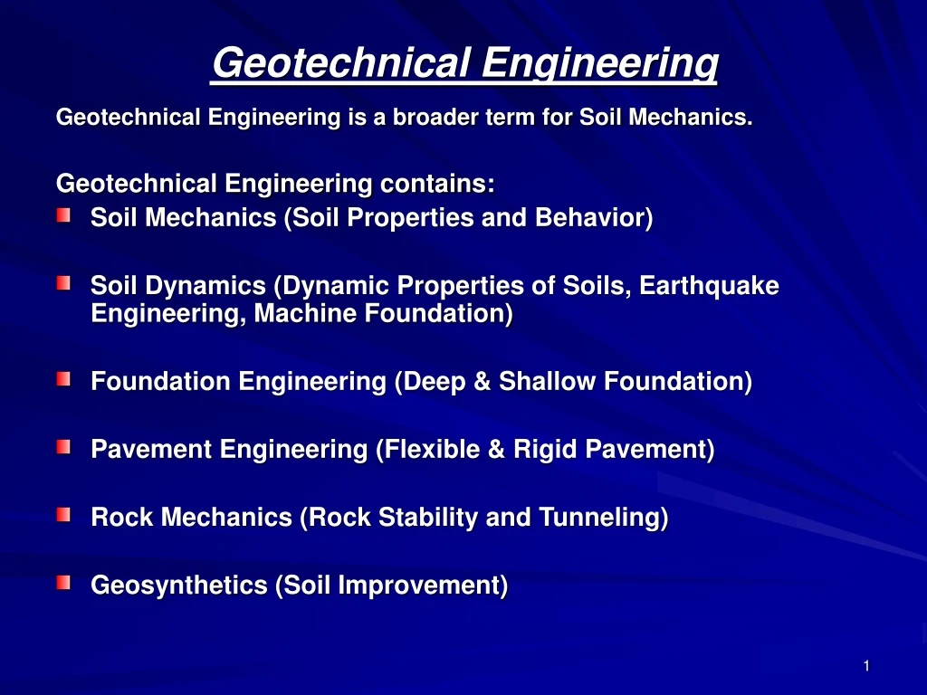 geotechnical engineering