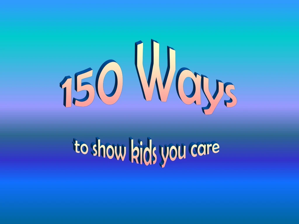 150 ways