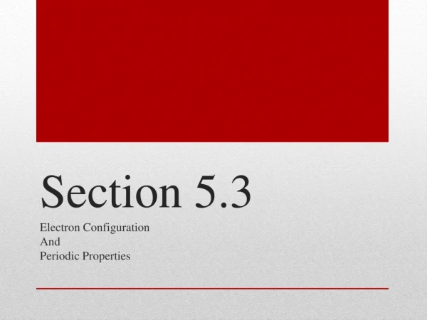 Section 5.3