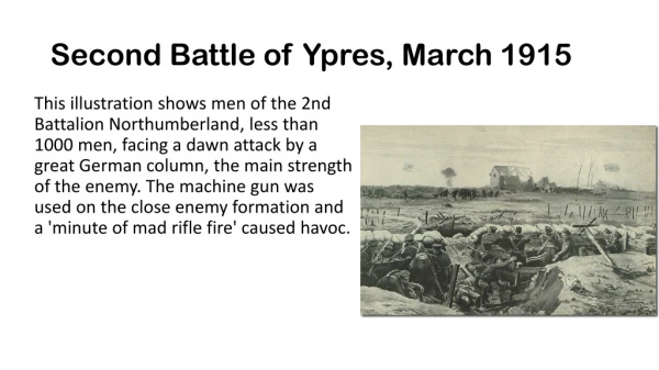 Second Battle of Ypres, March 1915