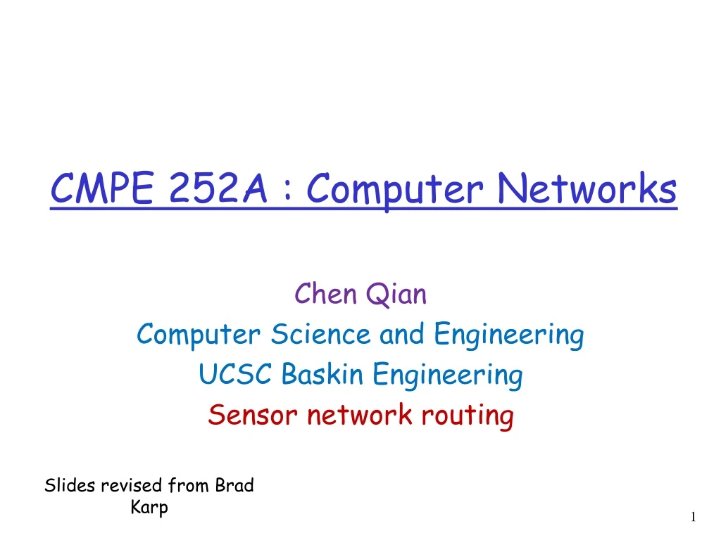 cmpe 252a computer networks