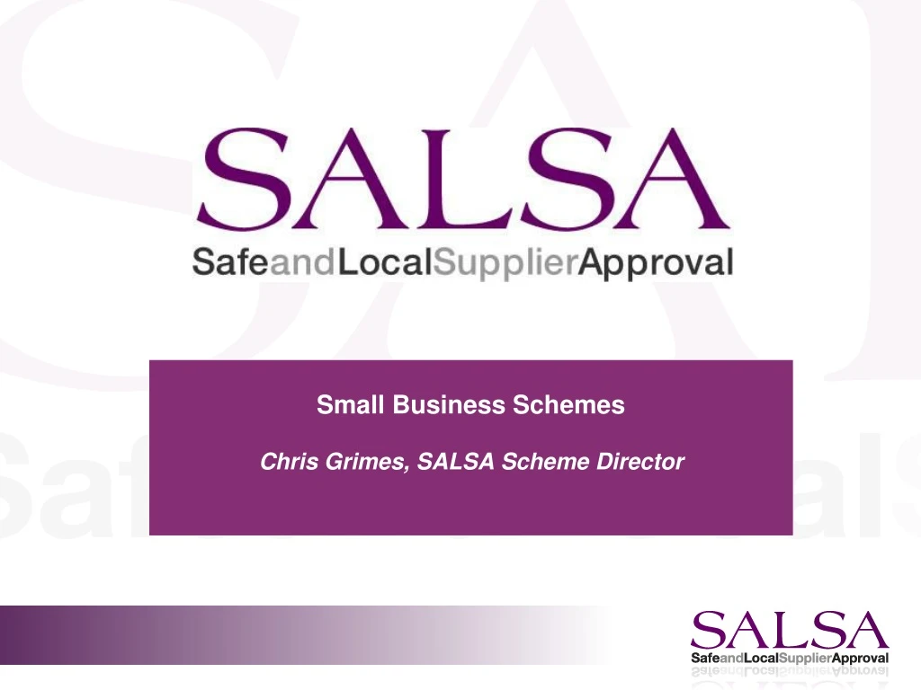 small business schemes chris grimes salsa scheme director
