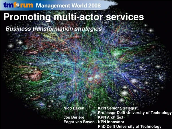 Promoting multi-actor services