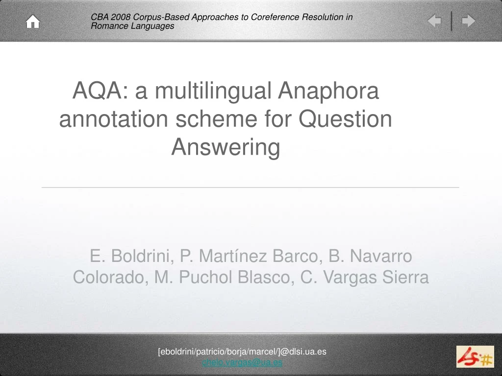 aqa a multilingual anaphora annotation scheme for question answering
