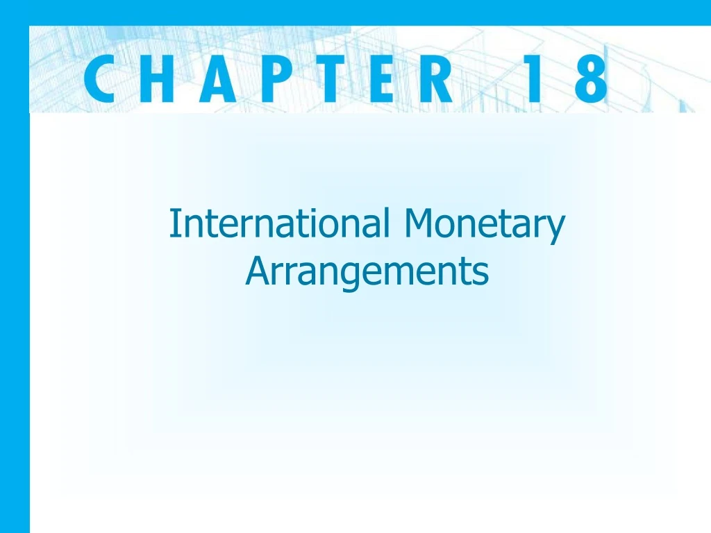 international monetary arrangements