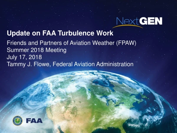 Update on FAA Turbulence Work