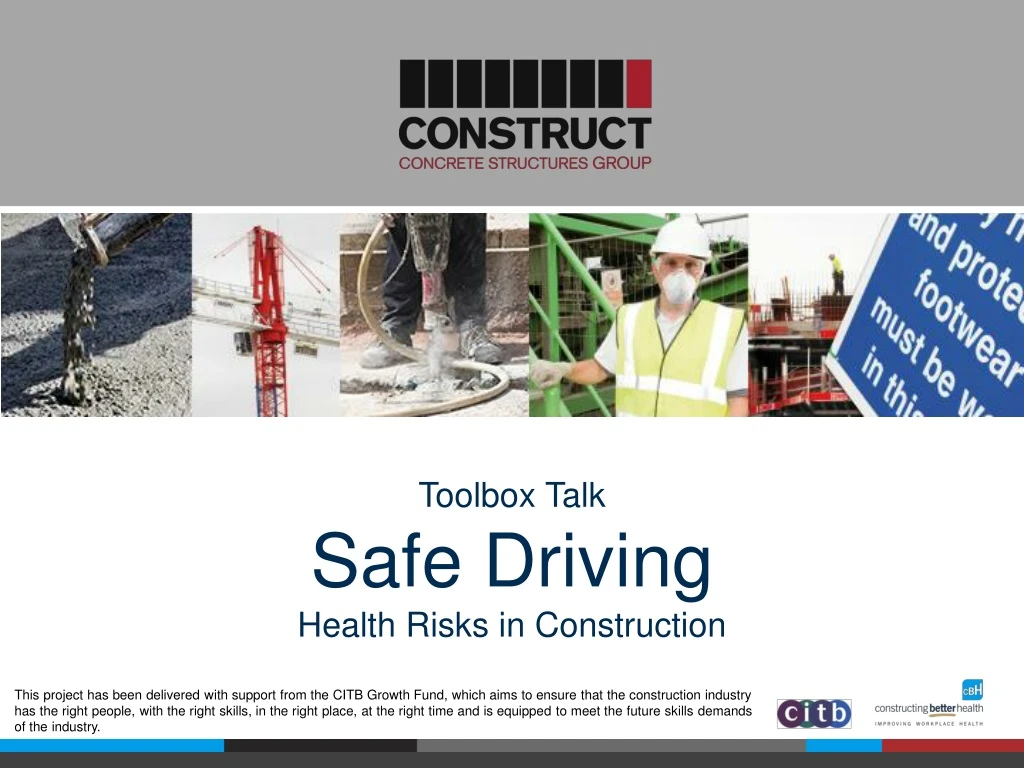 toolbox talk safe driving health risks