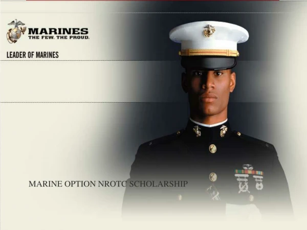 MARINE OPTION NROTC SCHOLARSHIP