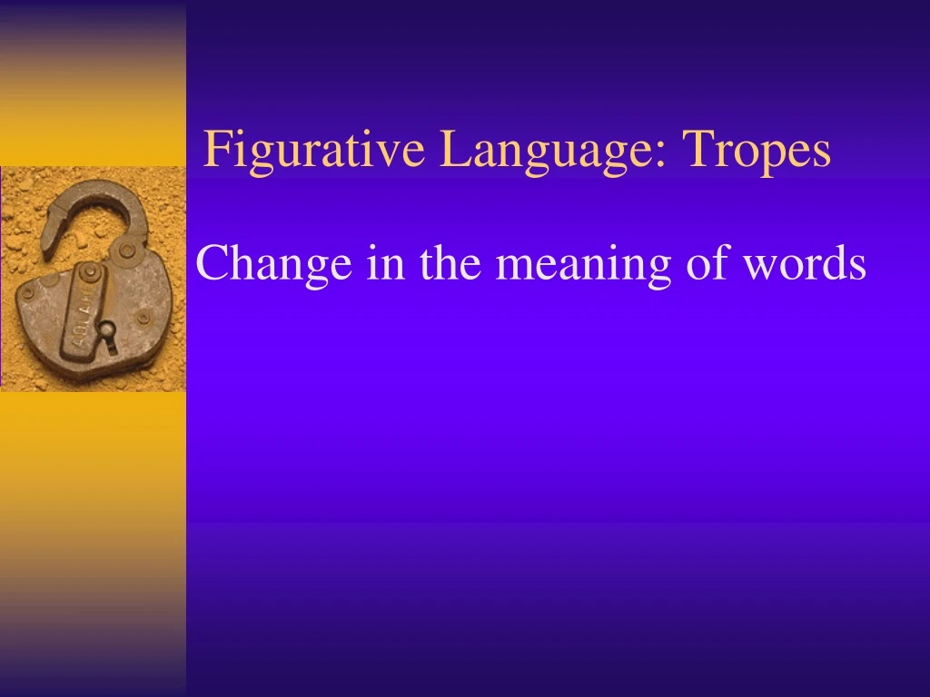 figurative language tropes