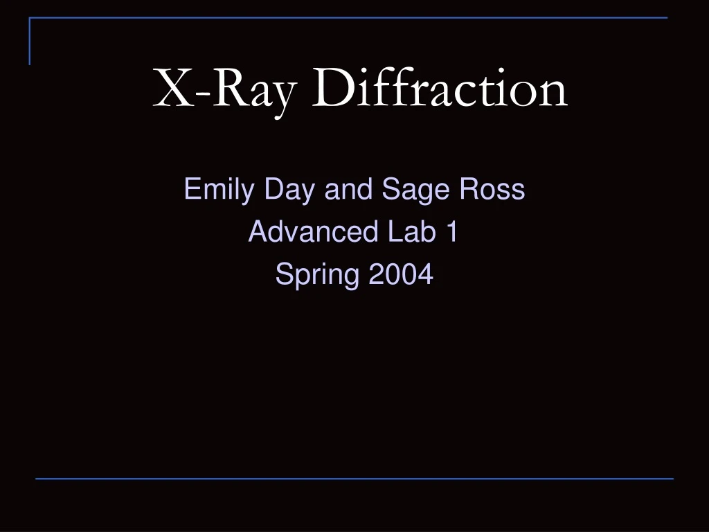 x ray diffraction