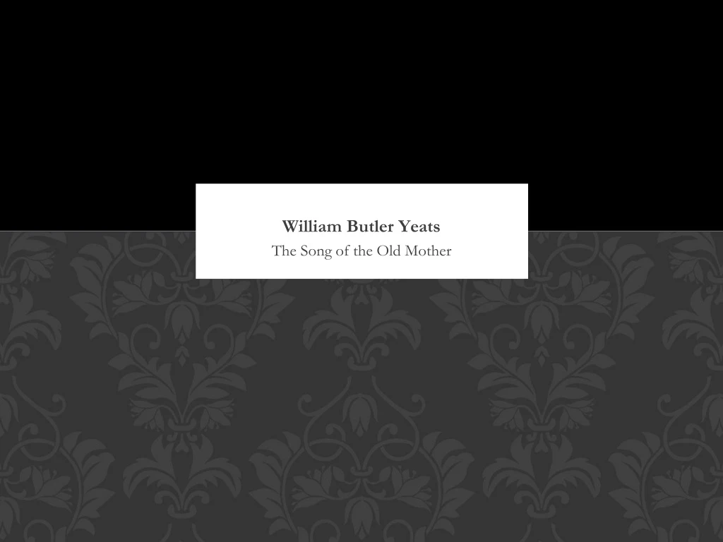 william butler yeats