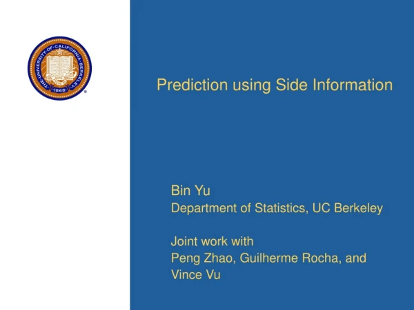 Prediction using Side Information