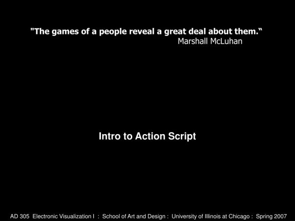 Intro to Action Script