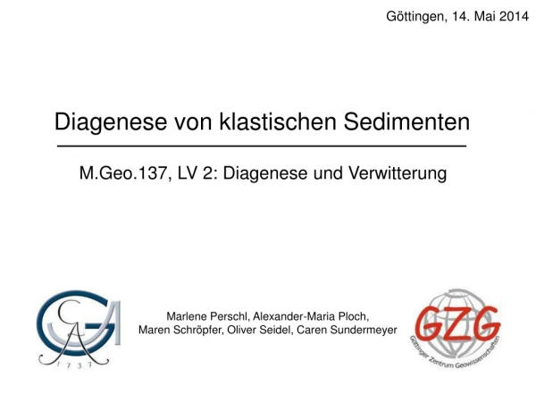 M.Geo.137, LV 2: Diagenese und Verwitterung