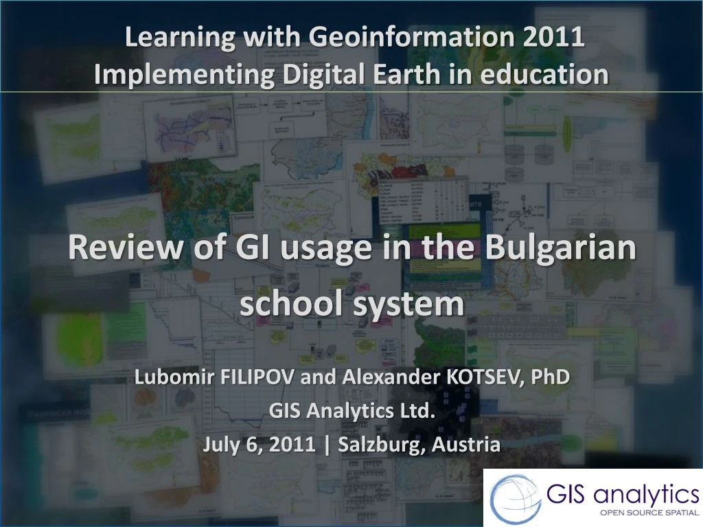 learning with geoinformation 2011 implementing digital earth in education