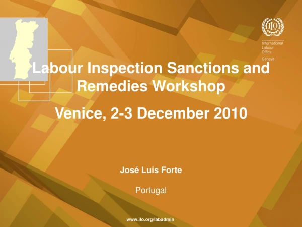 Labour Inspection Sanctions and Remedies Workshop Venice, 2-3 December 2010