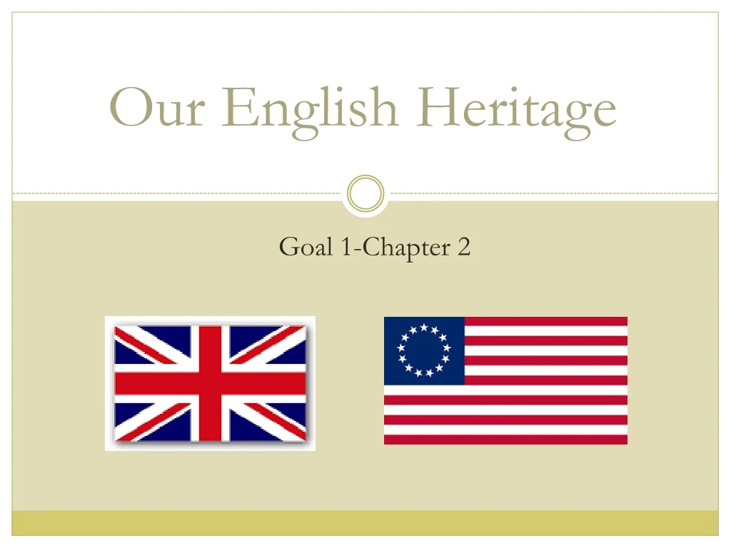 our english heritage