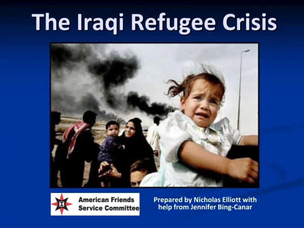 The Iraqi Refugee Crisis