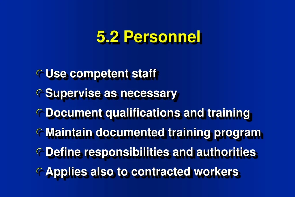 5 2 personnel