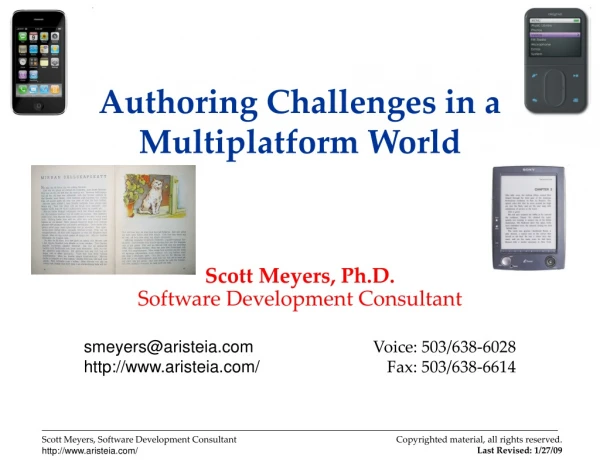 Authoring Challenges in a Multiplatform World
