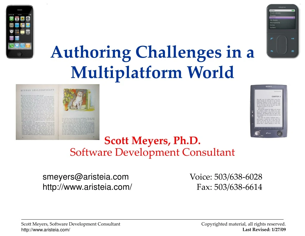 authoring challenges in a multiplatform world