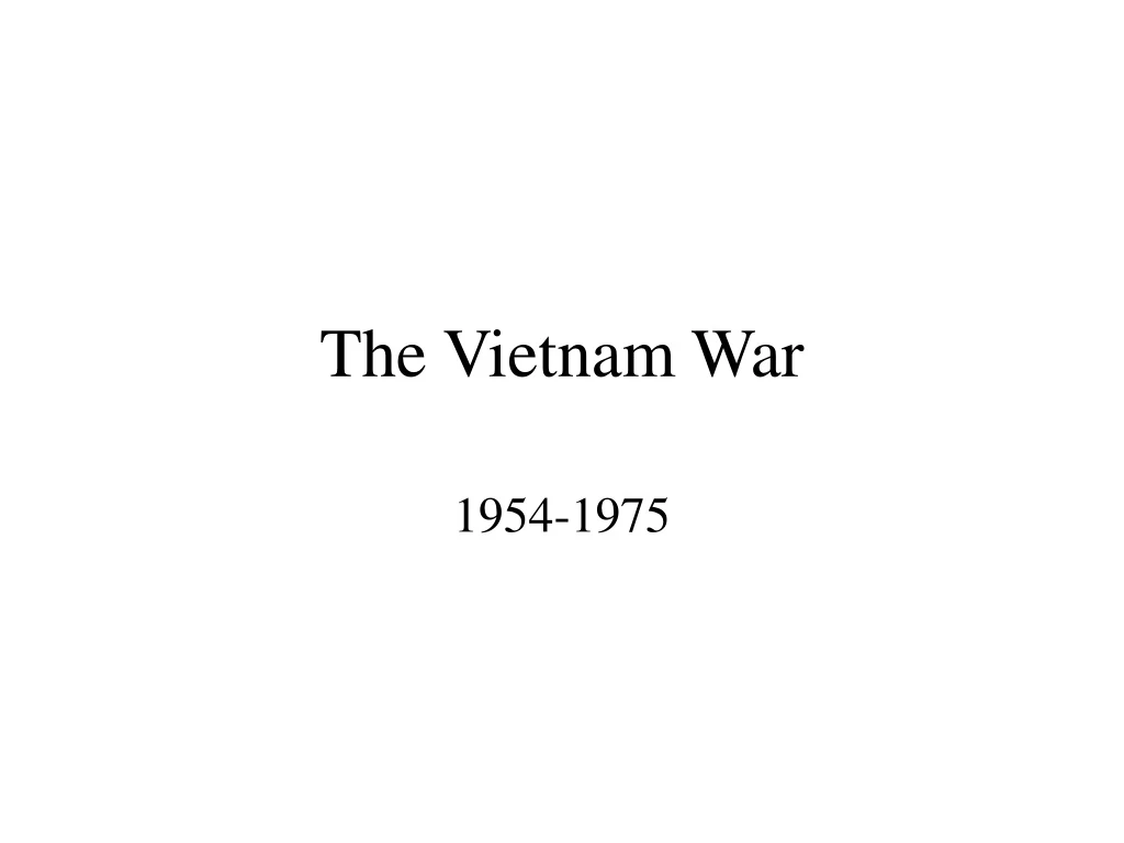 the vietnam war