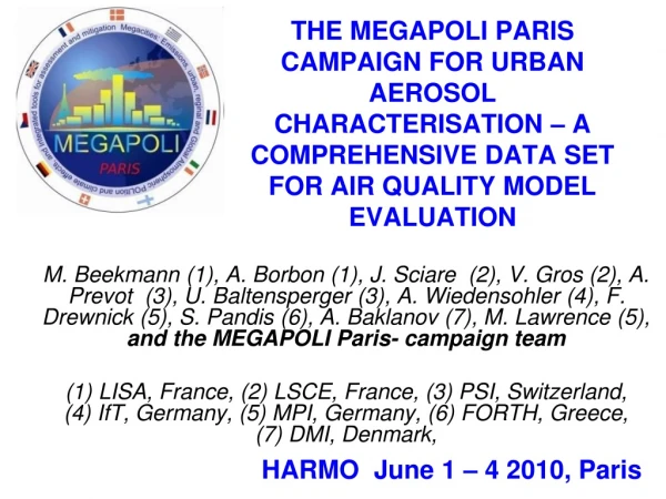 HARMO  June 1 – 4 2010, Paris
