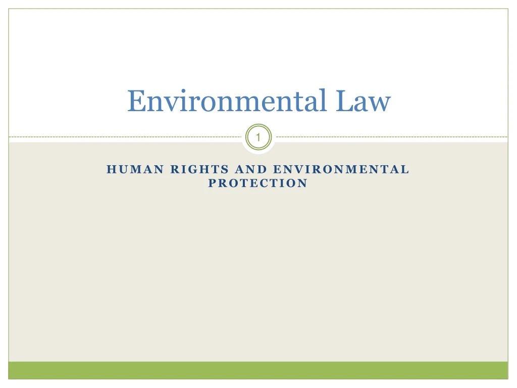 environmental law