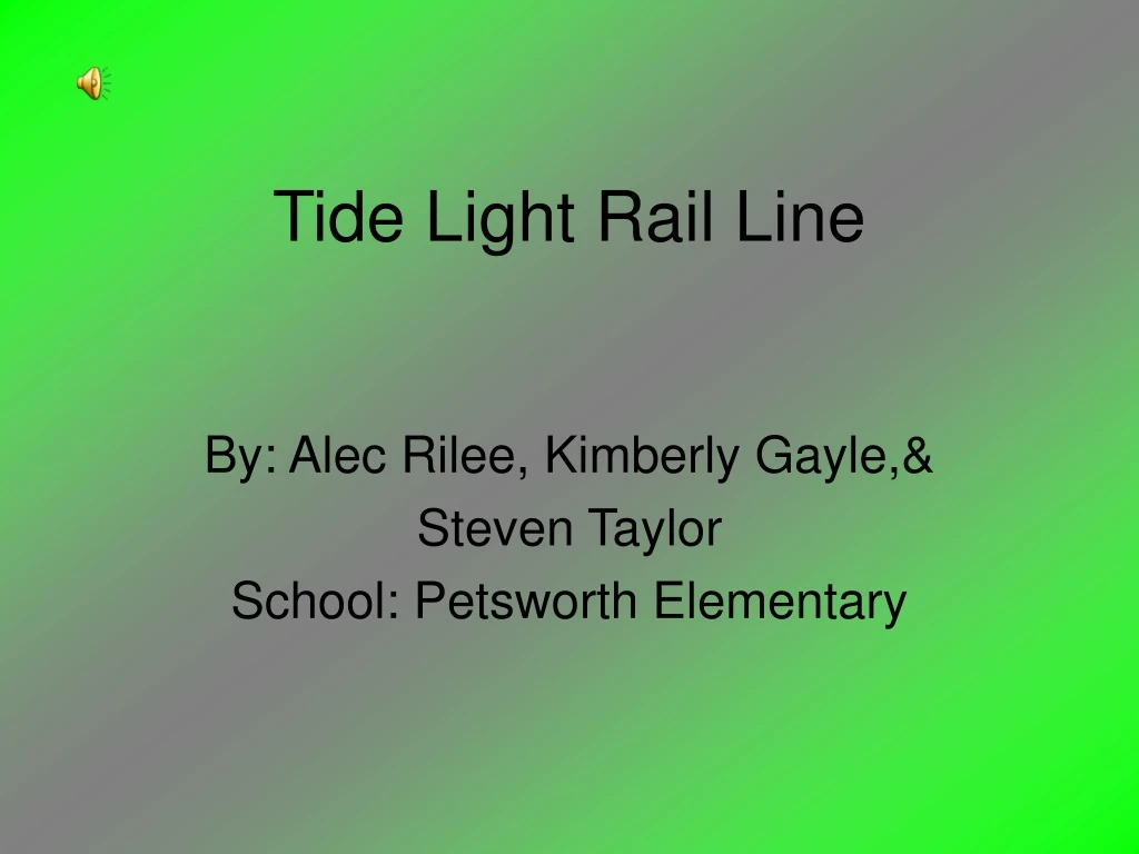 tide light rail line