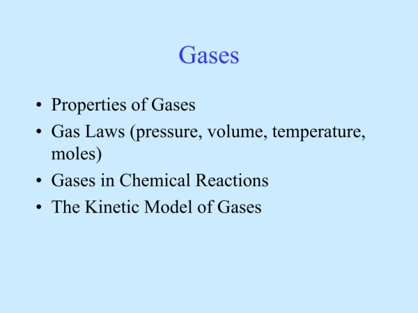 Gases