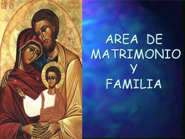 AREA DE MATRIMONIO Y FAMILIA