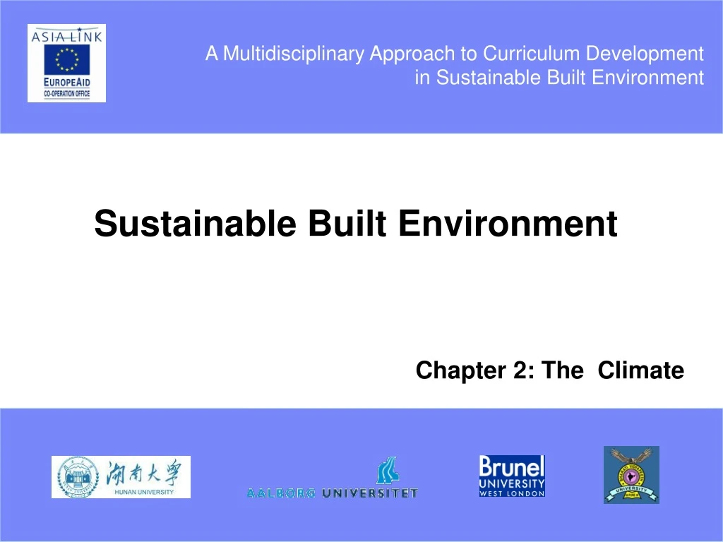 sustainable built environment